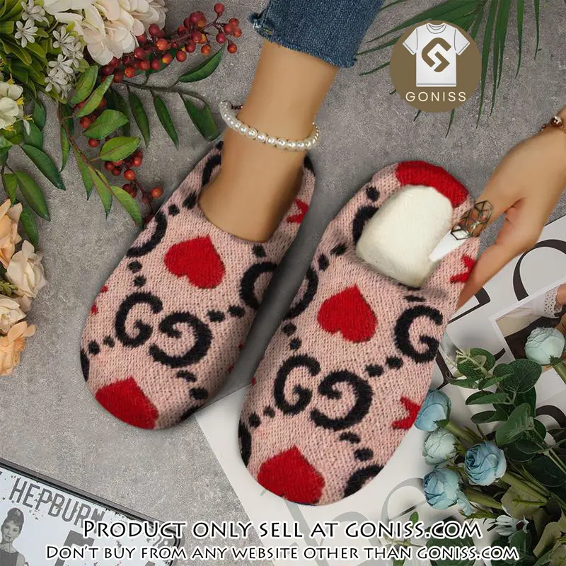 Gucci fleece slippers luxury inhouse slippers ihs1016 gn0834635